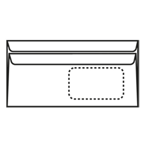DIN-Lang Briefumschlag 110 mm x 220 mm (B x L)