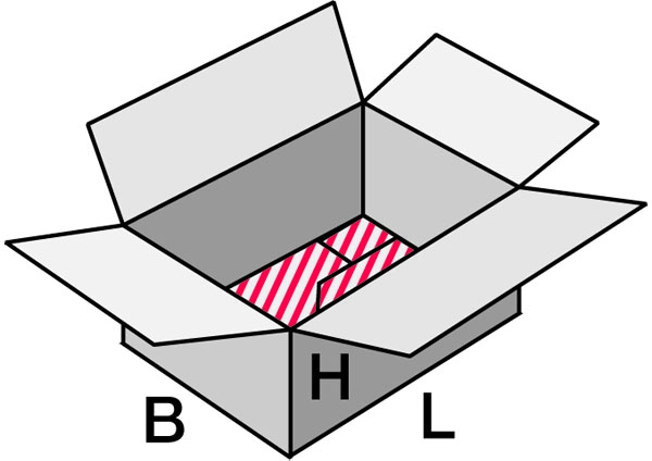 Blitzbodenkarton 360 mm x 240 mm x 230 mm (L x B x H)