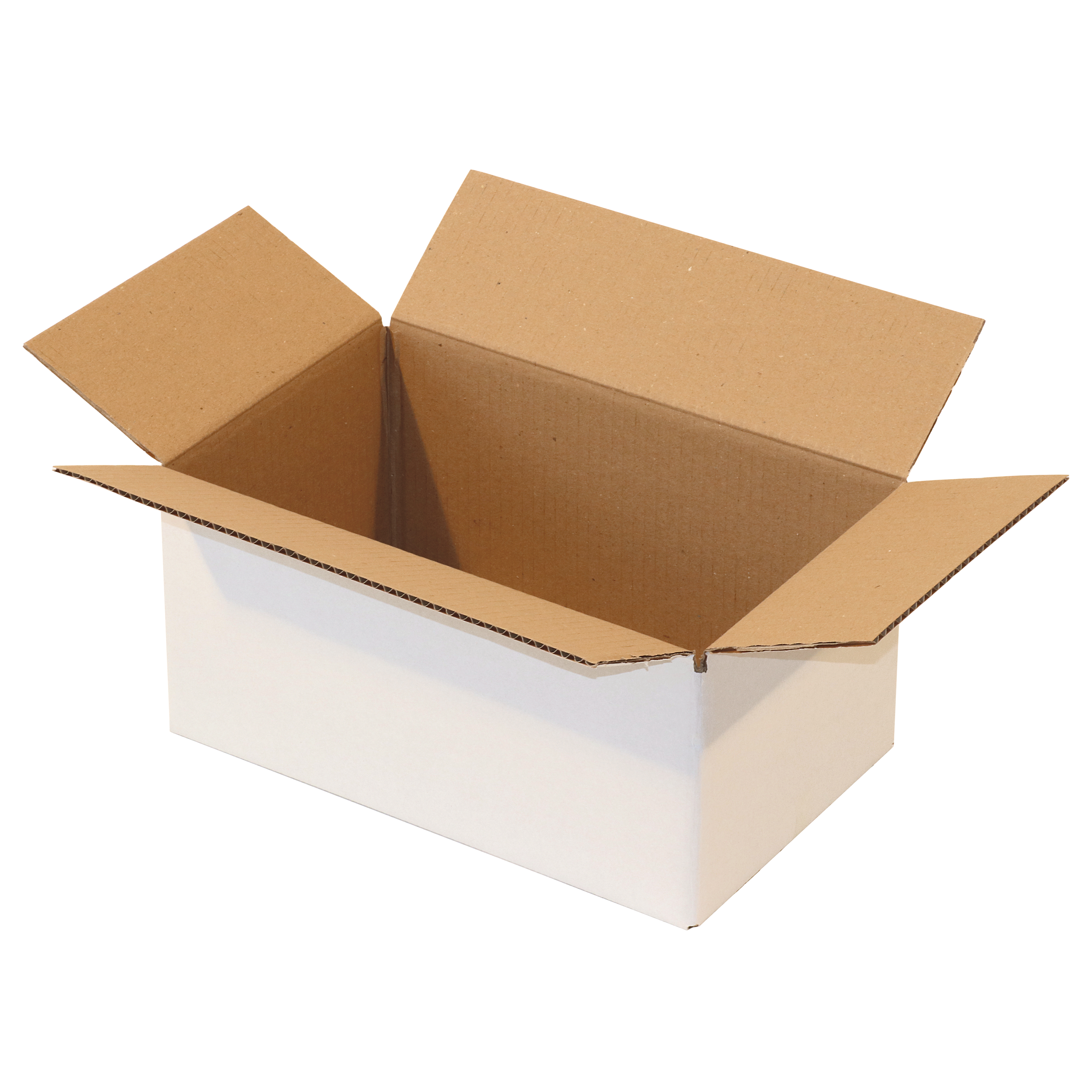 Weißer Faltkarton 340 mm x 210 mm x 160 mm (L x B x H)