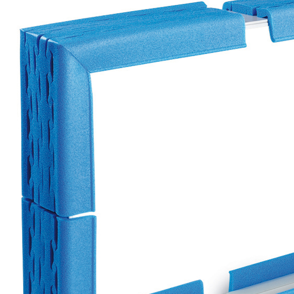 U-Profil Stretchecke 120-160 mm x 21 mm x 100-140 mm x 80 mm x 200 mm (A x B x C x D x E)