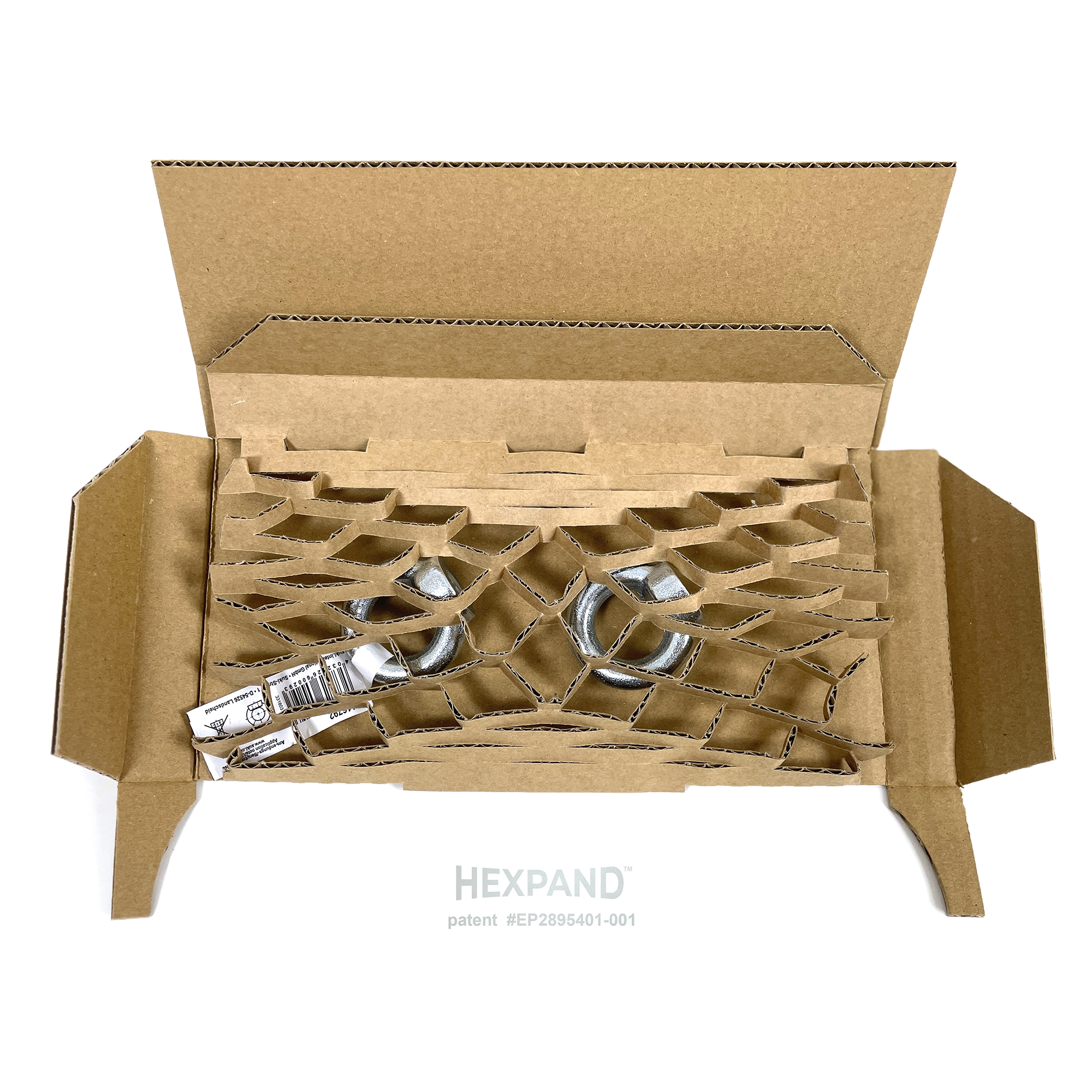 Hexpand - Spann-Verpackungen aus Wellpappe 