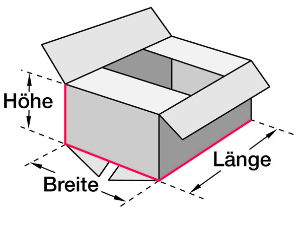 Faltkarton 320 mm x 215 mm x 100 mm (L x B x H)