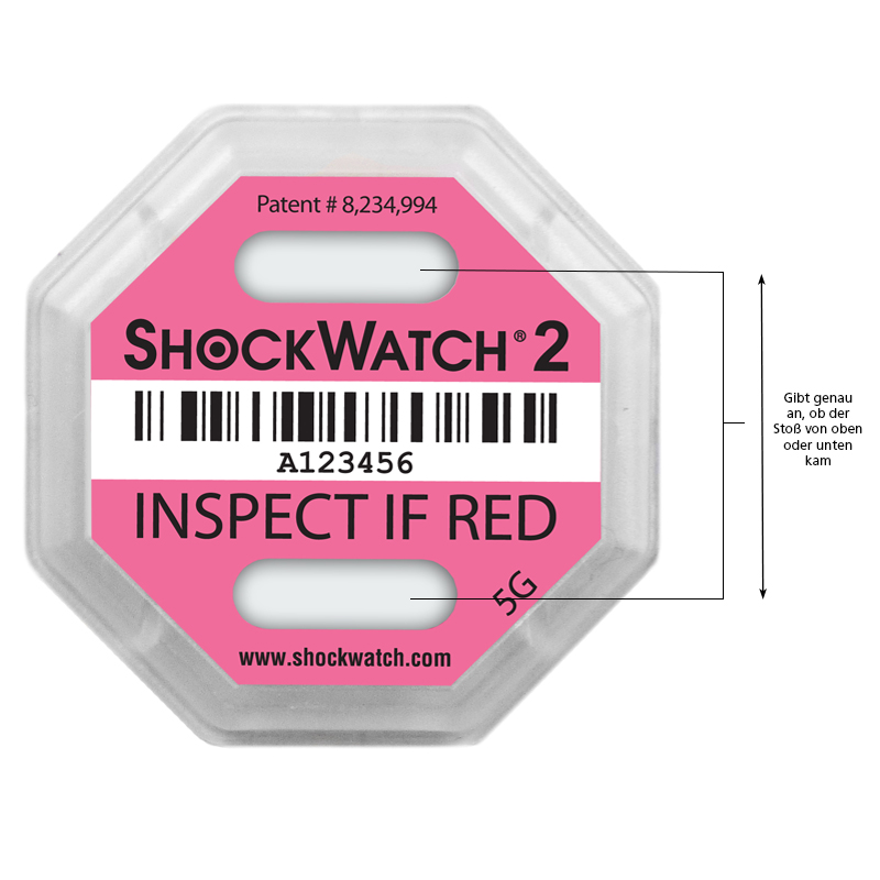 Stoßindikator Shockwatch 2 