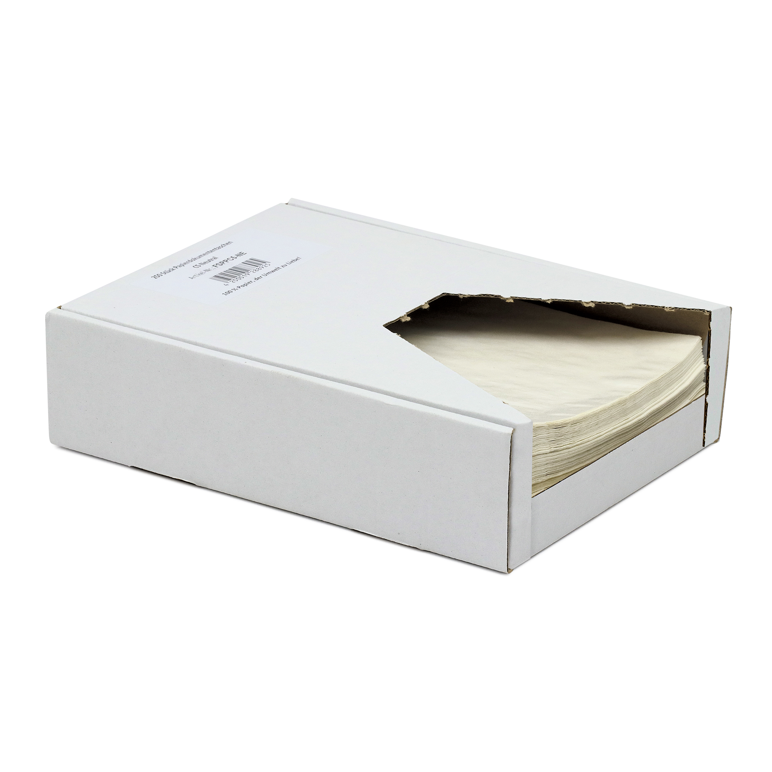 Papier-Dokumententasche Box 228 mm x 165 mm (L x B)