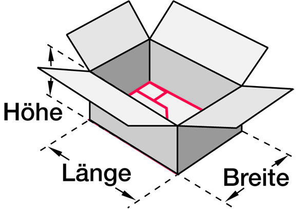 Faltkarton 574 mm x 379 mm x 280 mm (L x B x H)