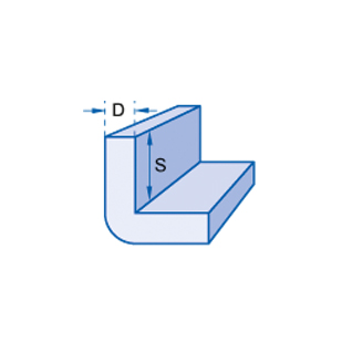 Romwell L-Profil 70 mm x 30 mm x 100 mm (S x D x L)