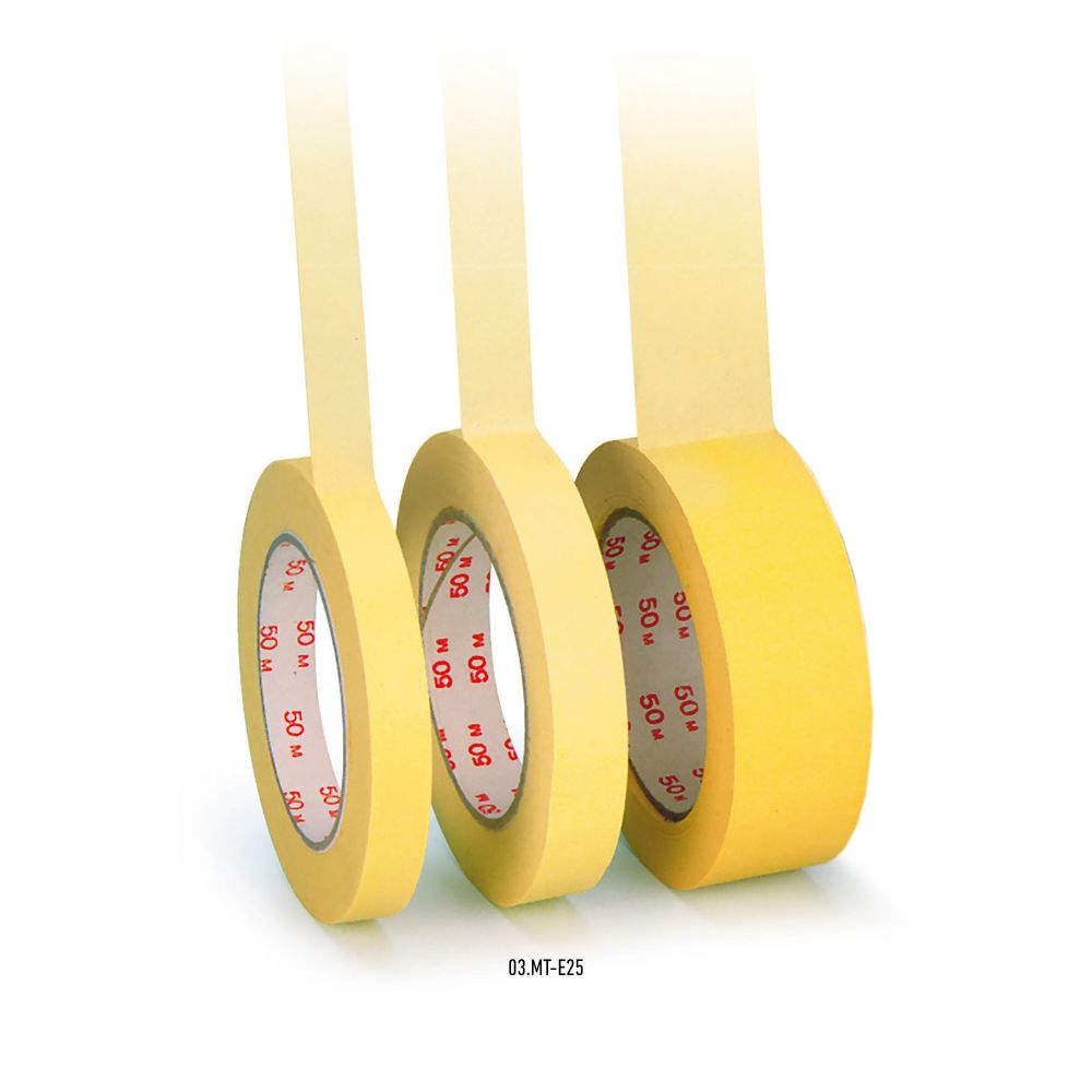 Flachkrepp-Selbstklebeband 25 mm x 50 Meter (B x L)