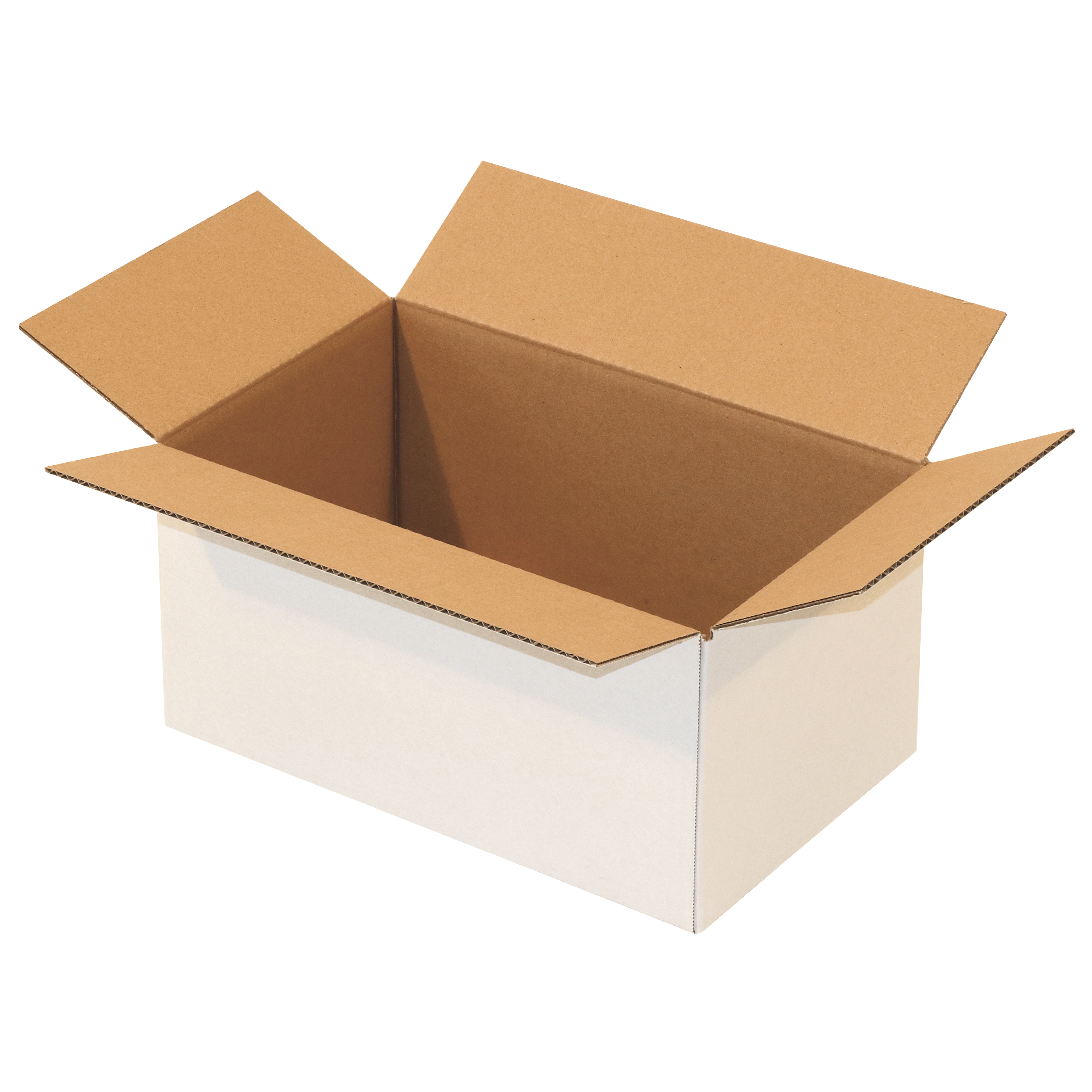 Weißer Faltkarton 320 mm x 195 mm x 160 mm (L x B x H)
