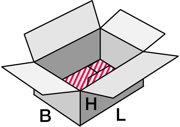 Faltkarton 574 mm x 379 mm x 280 mm (L x B x H)