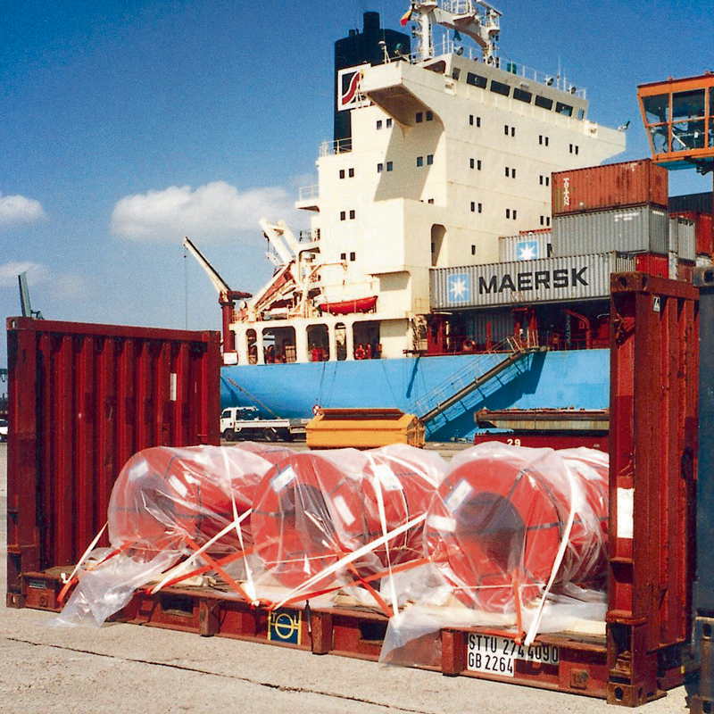 Lashingbänder für die Containersicherung 40 mm x 200 Meter (B x L)