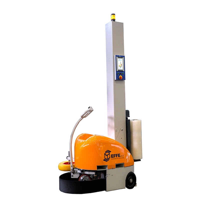 Mobiler Palettenwickler mit Touchdisplay 690 mm x 1060 mm x 2100 mm (B x L x H)