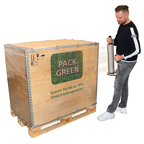 Recycling Handstretchfolie 450 mm x 300 Meter (Breite  x Länge)