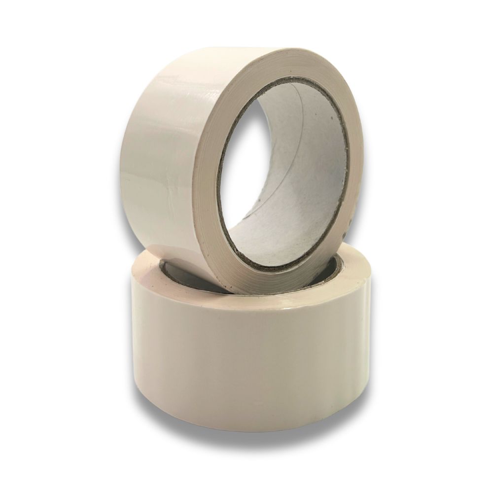 PVC-Klebeband, weiß  - Extra Strong 50 mm x 66 Meter (B x L)
