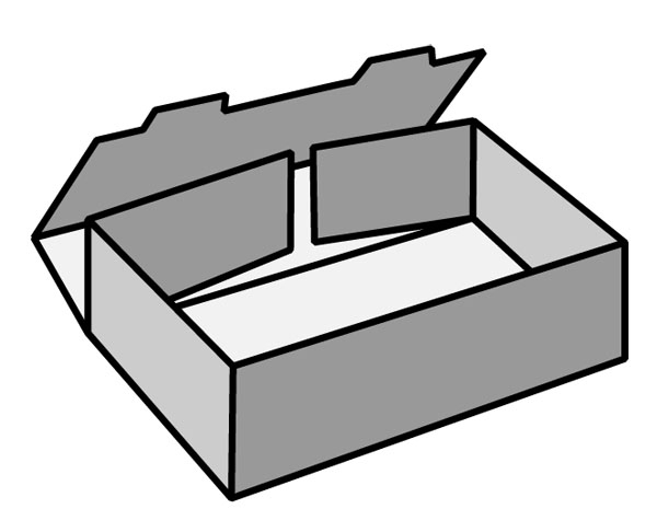 Stülpdeckelkarton 425 mm x 302 mm x 50 mm (L x B x H)